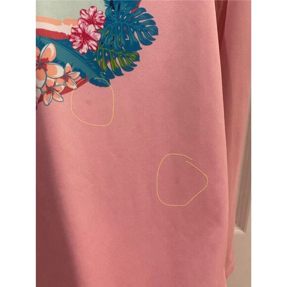 3/$15 SALE - World Wide Sportsman Girls Surfcaster Tropical Scene Shirt Size L - Picture 7 of 12